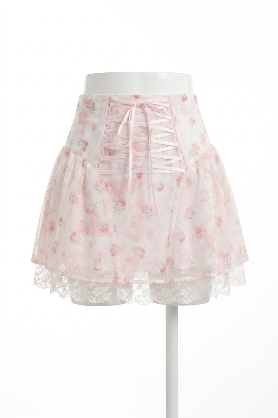 NEW KESTAN elaine mini skirt in pink